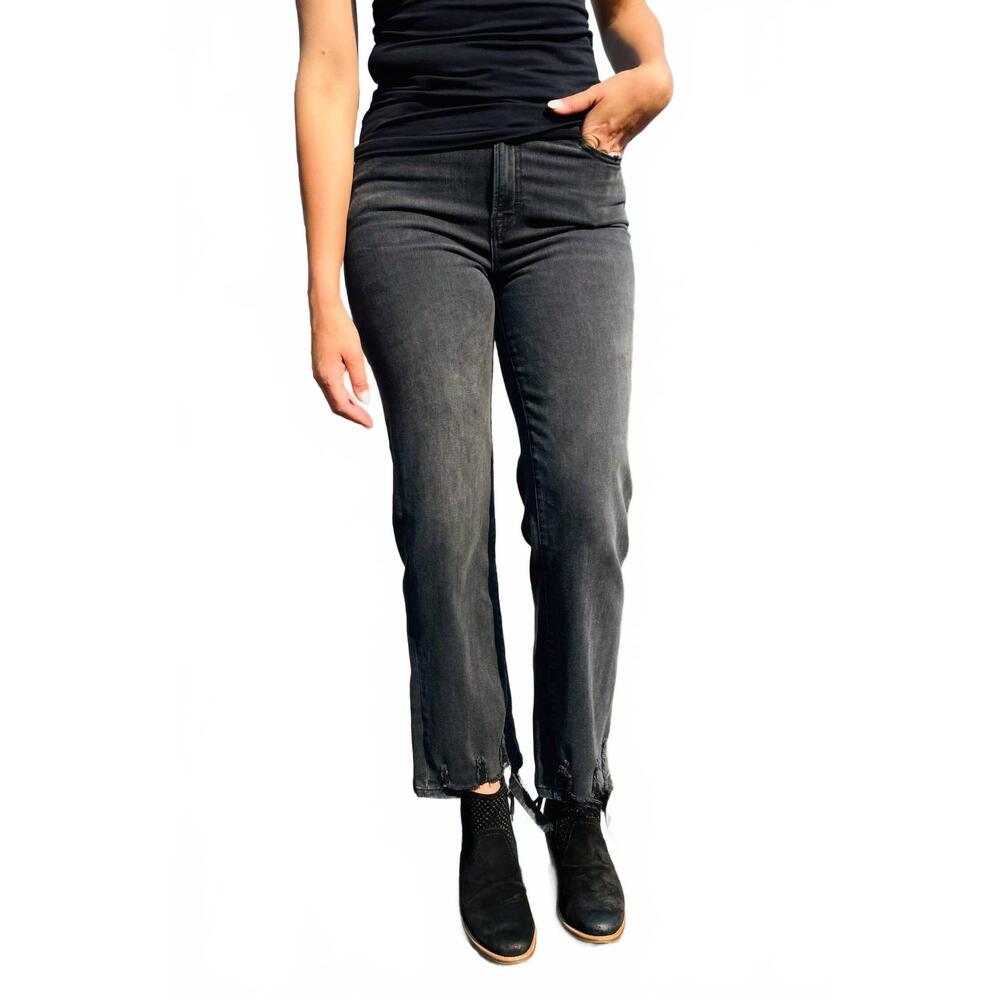 NEW HIDDEN tracey destroyed hem jean in black